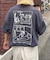 【ユニセックス】OJISAN刺繍バックプリントワッフルTEE