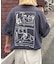 【ユニセックス】OJISAN刺繍バックプリントワッフルTEE