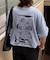 【ユニセックス】OJISAN刺繍バックプリントワッフルTEE