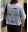 【ユニセックス】OJISAN刺繍バックプリントワッフルTEE