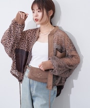 【etsinta】メッシュZIPシャツ