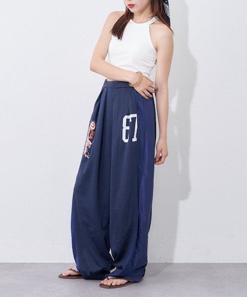 【etsinta】メッシュバレルイージーパンツ
