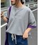 ボーダー配色ヘンリーTee
