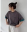 配色フェイクレイヤードTee