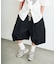 タックハーフボリュームワイドパンツ/WEB限定カラー・プラスサイズあり