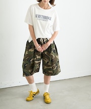 タックハーフボリュームワイドパンツ/WEB限定カラー・プラスサイズあり