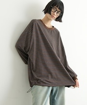 オーバーサイズマルチボーダーロンTee
