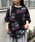 【SOUNDS GOOOOD】モンスター総柄ワッフルプリントロンTEE