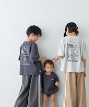 【KIDS/親子お揃い可能】KIDSおじさんワッフルTEE