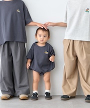 【BABY/親子・兄妹お揃い可能】おじさんワッフルロンパース