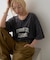 ∴アシッドウォッシュカレッジロゴオーバーTee