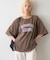∴アシッドウォッシュカレッジロゴオーバーTee
