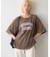 ∴アシッドウォッシュカレッジロゴオーバーTee