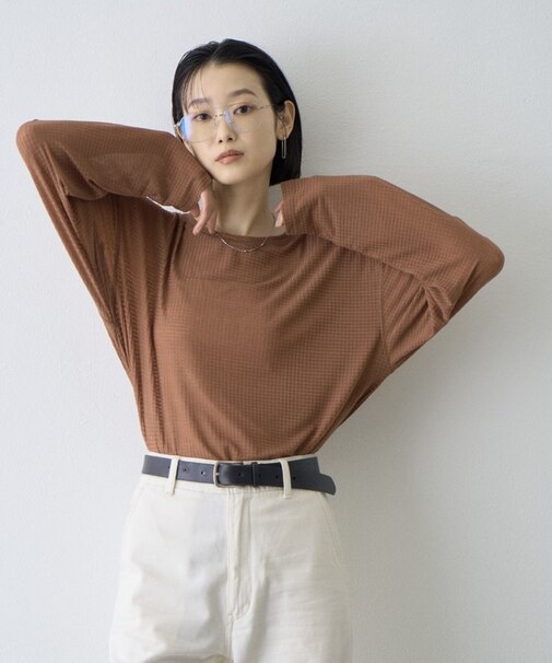 ∴サイドスリットシアーワッフルTee