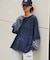 アシッドウォッシュ加工フェイクレイヤードワッフルロンTEE