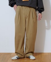 ストレッチカルゼテーパードパンツ