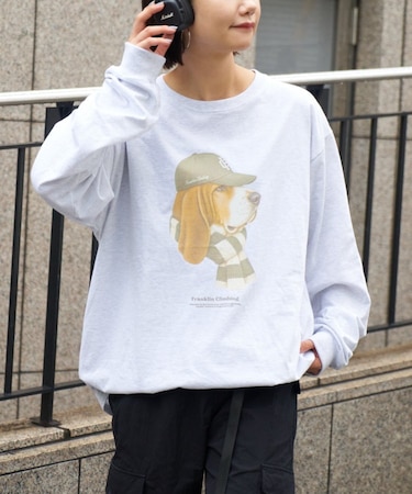 【Franklin Climbing】ヴィンテージDOGグラフィックロンTee