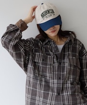 モールチェックシャツジャケット
