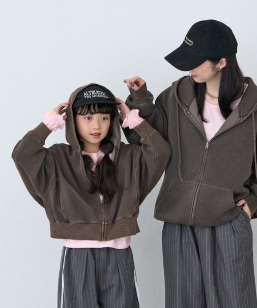 【KIDS】KIDSピグメントダンボールパーカー