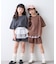 【KIDS】ピグメント加工バックロゴ5分袖セットアップ