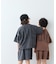 【KIDS】ピグメント加工バックロゴ5分袖セットアップ
