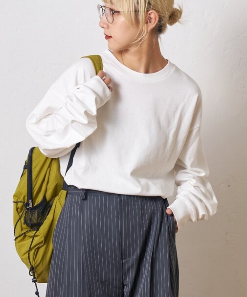 ビッグシルエットクルーネックスウェットロンTEE