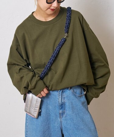 ビッグシルエットクルーネックスウェットロンTEE