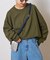 ビッグシルエットクルーネックスウェットロンTEE