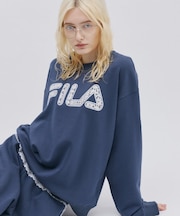 【 FILA 別注 】レースドッキング裏毛クルースウェット