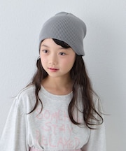 【KIDS】KIDSウール混リブニットビーニー