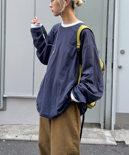 ダブルフェイスリバーシブルロンTEE