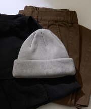 【WEB限定】【8色展開】ロールアップカラーニットビーニー