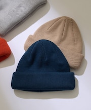 【WEB限定】【8色展開】ロールアップカラーニットビーニー