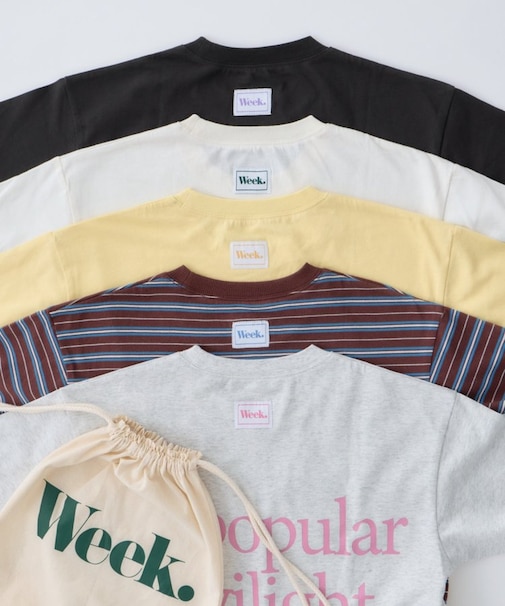 【KIDS】5枚セットアソートロゴロンTee【WEEKロンTee】