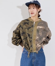 【etsinta】リメイクZIP柄シャツジャケット