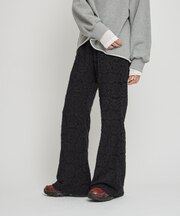 【willow】起毛レースフレアパンツ