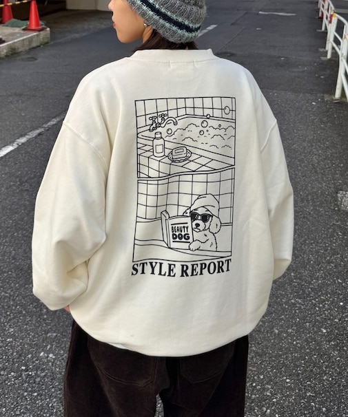 【UNISEX】DOG刺繍裏毛スウェット