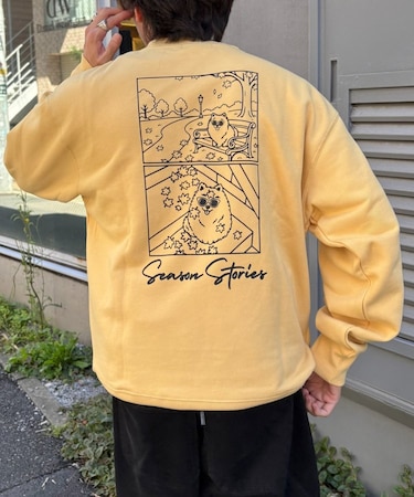【UNISEX】DOG刺繍裏毛スウェット