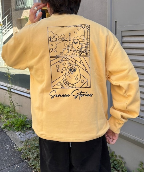 【UNISEX】DOG刺繍裏毛スウェット