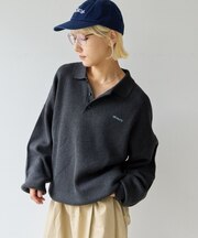 【GEVACO】配色ロゴニットポロ