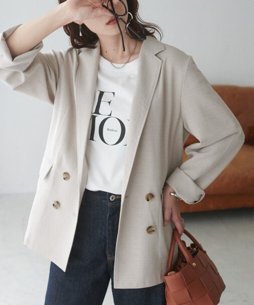 テックリネンシャツジャケット