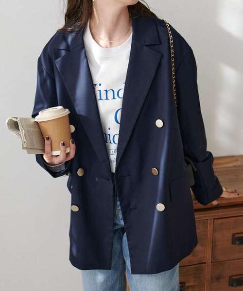 DISCOAT 【ユニセックス】コーデュロイWブレストジャケット Wブレスト