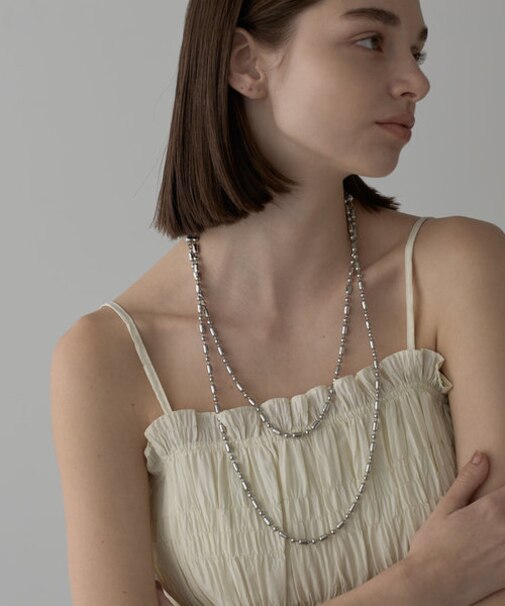 【amulle by DISCOAT】マルチWAYロングランダムボールネックレス