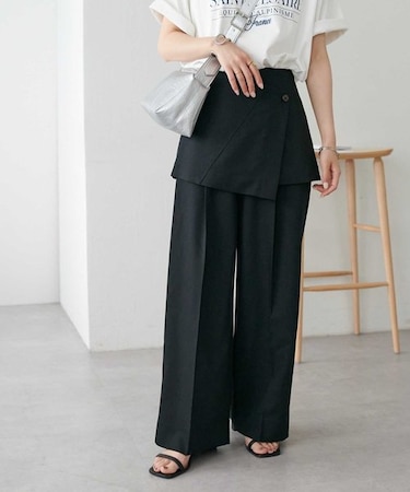 ラップスカートパンツ