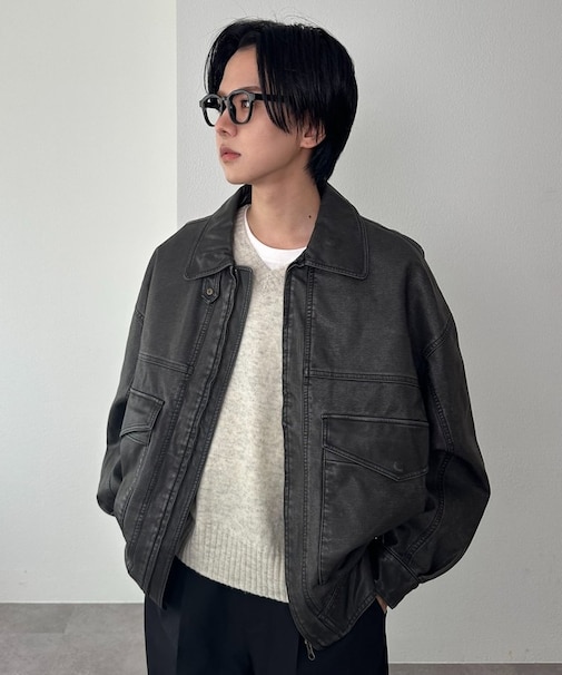 【ユニセックス/新色追加】エイジングA2ブルゾン