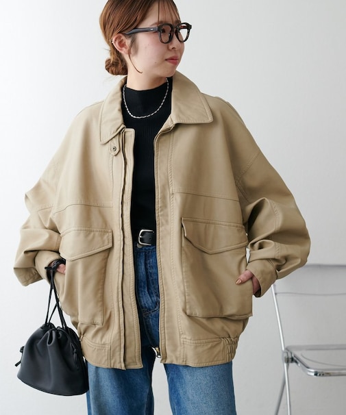 【ユニセックス/新色追加】エイジングA2ブルゾン