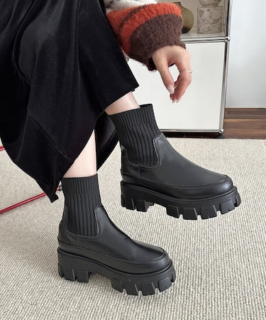 【大人気アイテム◎】トラックソールソックスブーツ