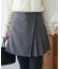 プリーツ切替ラップミニスカート