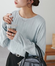 【新色追加！】立体ジャガードロングスリーブ《WEB限定カラーあり》