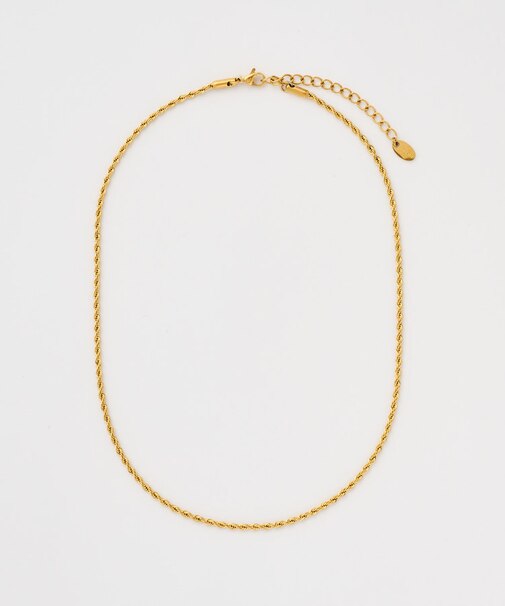 【GOLDY】ステンレスツイストチェーンネックレス